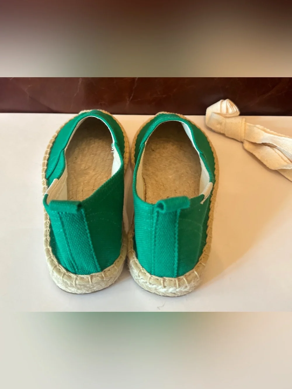 Soludos Kids Espadrille Green Shoes Size 13-13.5 New without box
